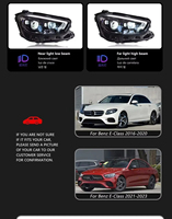 Phares de remplacement à LED pour Mercedes-Benz Classe E W213 2016-2023, ensemble de feux de jour et clignotants, mise à niveau