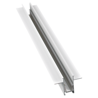 Éclairage sur rail magnétique LED 48V, rail encastré en alliage d'aluminium, montage encastré pour bureau et usage intérieur