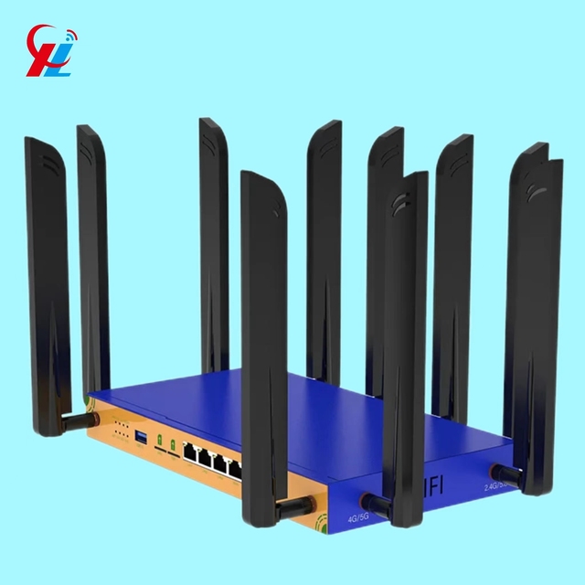 USA Hot Selling Modem 5G Router Wi-Fi 802.11ax/ac/g/b/n/a Unlocked Dual Band Wireless Gigabit Router with 2 Sim Card Slot Wifi 6