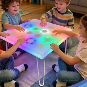 Kids Montessori Educational Interactive LED Game Table Foldable Musical <strong>Sensory</strong> <strong>Toy</strong> 16 RGB <strong>Lights</strong> Touch Control for Children - Product Image 2