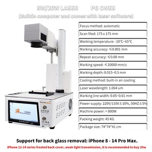 [Precio Especial] Máquina de Marcado Láser M-Triangel de 20W/8W para Remover la Cubierta Trasera de Vidrio de iPhone Serie X-14 - Product Image 3