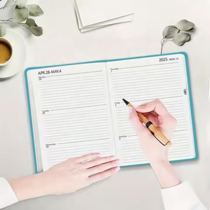 Bloc-notes de bureau personnalisé avec logo, carnet multifonctionnel pour étudiants, format A5/B5, couverture rigide en cuir PU, planificateur académique avec liste de contrôle de <span class=keywords><strong>18</strong></span> <span class=keywords><strong>mois</strong></span> - Product Image 6