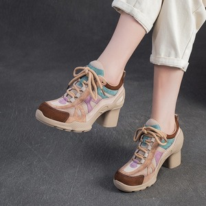 Nouvelles chaussures à talons hauts respirantes et sportives, multicolores, polyvalentes, élégantes, décontractées et tendance pour femmes - Product Image 3