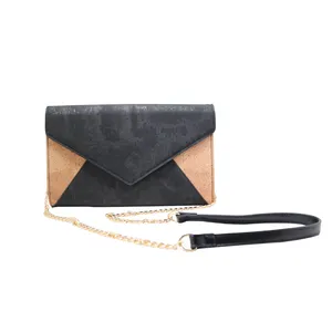 Boshiho New Hot handbag color contrast cork portugal Natural Crossbody Bag Women Vegan Handbag Cork Clutch Wallet