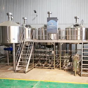 อุปกรณ์ต้มเบียร์ 5,000 ลิตร สายการผลิตเบียร์โรงเบียร์ 50HL บริการจัดส่งโครงการโรงเบียร์แบบครบวงจร