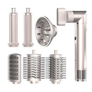 Brosse pour sèche-cheveux avec sèche-cheveux ionique négatif à grande vitesse de 110,000 tr/min, <span class=keywords><strong>fer</strong></span> à friser automatique, sèche-cheveux à air chaud 8 en 1 - Product Image 1