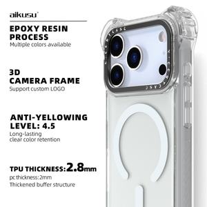 Funda Trasera Transparente Magnética Personalizada OEM para Teléfono Móvil, Nueva Tendencia 2025 para iPhone 17 16 15 14 13 Pro Max Air - Product Image 4