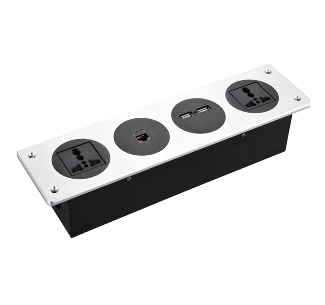 Electrical Wall Socket Desktop Socket / 5 Star Hotel Wall Mounted Media Hub with Blue Tooth