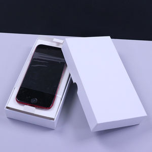 Boîte cadeau en carton blanc personnalisée avec fond et couvercle pour emballage de téléphone portable/smartphone - Product Image 6