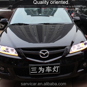 SANVI Bi Xenon Headlights for 2003-2015 MAZDA 6 High-Low Beam Projector Lens Light With Angel Eyes Car Headlight Assembly - Product Image 6