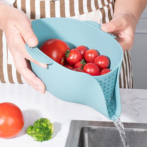Nouveau panier en silicone alimentaire pour cuisine, résistant aux hautes températures, pour salade de fruits, compatible lave-vaisselle - Product Image 2
