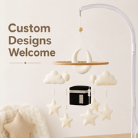 Mobile musical pour bébé, cadeau de naissance islamique, jouets suspendus pour berceau, étoile, lune, Coran, Kaaba, pour la chambre de bébé fille et garçon