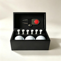 Ensemble de balles de golf personnalisées pour hommes, comprenant un outil de réparation de divots et des tees, cadeau pour golfeur