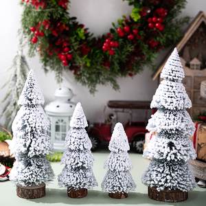Nuovo Design Mini Albero <span class=keywords><strong>di</strong></span> <span class=keywords><strong>Natale</strong></span> Innevato Decorazione da Tavolo per Feste Collezione <span class=keywords><strong>Decorazioni</strong></span> Natalizie Nevose - Product Image 2