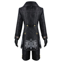 Costume d'Halloween NieR: Automata 2B Cosplay Robe noire 9S Ensemble complet Tissu polyester