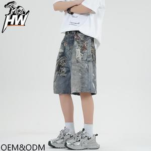 Pantalones Cortos de Mezclilla Tácticos Personalizados para Hombre, Estilo <span class=keywords><strong>Cargo</strong></span>, OEM al por Mayor, Urban Explorer Streetwear 2026 - Product Image 2