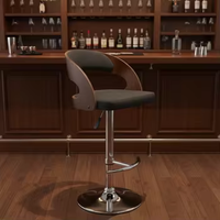 Tabouret de bar moderne en métal réglable, pivotant à 360°, pour bar à domicile et salle à manger