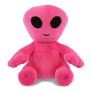 Premium folta pelliccia seduta postura rosa caldo in cotone pieno vivido strano spazio coccole alieno per bambini 6 pollici Mini peluche alieno morbido - Product Image 1