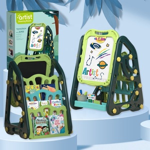 Kinderen Dubbelzijdig Boekenplank Kids Schrijfbord Multifunctionele Magnetisch Tekenbord Stand - Product Image 4