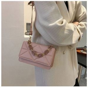 Nuevo Bolso Bandolera Retro de Personalidad con Correa Ancha, Pequeño Cuadrado de Moda con Cadena Gruesa, de PU para Mujer con Patrón de Estrella Abierta - Product Image 5