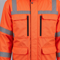 Veste de chasse réfléchissante orange de sécurité