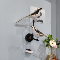 Lampe Œuf d'oiseau nordique minimaliste 39x29x12 cm – Création de designer unique et luxueuse pour salon, chambre à coucher, chevet ou porte.