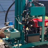 Tête de forage rotative 150m pour puits d'eau avec pompe à boue, mini-machine de forage autonome pour puits d'eau