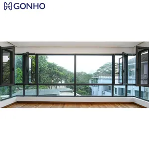 GONHO French Types Casement Window Double Glazed Low-e Professional Design Customizable Casement Window With Mesh