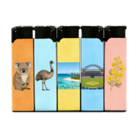 Briquet à gaz rechargeable en butane, coupe-vent, électrique, en plastique, design européen, avec logo personnalisé, idéal pour les cadeaux