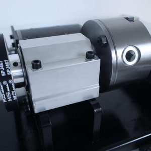 Torno manual horizontal multifunción profesional para madera, ideal para reparación de tacos de billar, torneado, perforación y roscado. - Product Image 2