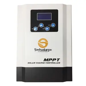 Controlador de carga solar para lifepo4, bateria embutida em pwm e mppt para sistema de energia solar e painel kit solar completo