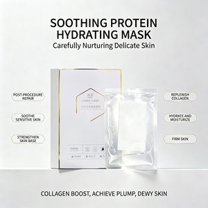 Soothing Protein Hydra Facial Mask Brightening Moisture Calming <b>Sheet</b> Mask Daily Facial Skin Care - Product Image 4