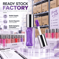 Gloss à lèvres effet miroir nacré RTS 6ml, haute brillance, hydratant, 38 couleurs, faible MOQ 2 pièces, vente en gros, logo personnalisé