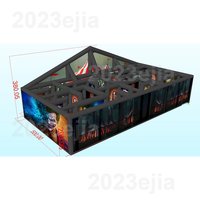 Prix usine géant Halloween labyrinthe cache-cache maison de clown hanté Oxford Portable horreur Halloween labyrinthe gonflable