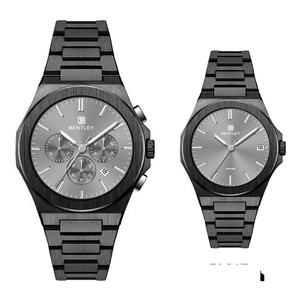 Montre minimaliste et audacieuse avec boîtier fin en acier inoxydable, conçue pour la mode à quartz - Product Image 6