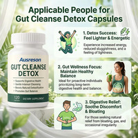 Capsules Détoxifiantes Naturelles pour le Nettoyage du Côlon, Amincissantes, Renforçant l'Immunité, Soutenant la Digestion, Complément Herbal pour la Santé Intestinale des Adultes