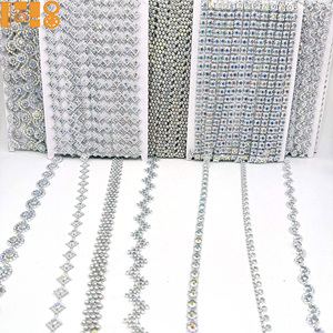 Adornos de Plástico Acrílico Plateado Nuevo de Fábrica 2026, para Coser en Ropa de Danza, Cadena de Diamantes de Imitación, Encaje, Accesorios para Cortinas, en Existencia - Product Image 3