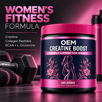 Créatine en poudre pour femmes, marque privée OEM, complément alimentaire pour la nutrition sportive