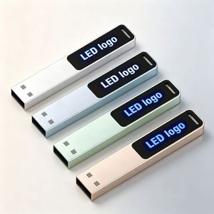 แฟลชไดรฟ์ USB โลหะทรงยาว พร้อมไฟ LED รูปทรงรู  โลโก้สั่งทำได้ ของขวัญส่งเสริมการขายสำหรับธุรกิจ  ยูเอสบีเมมโมรี่สติ๊ก - Product Image 3