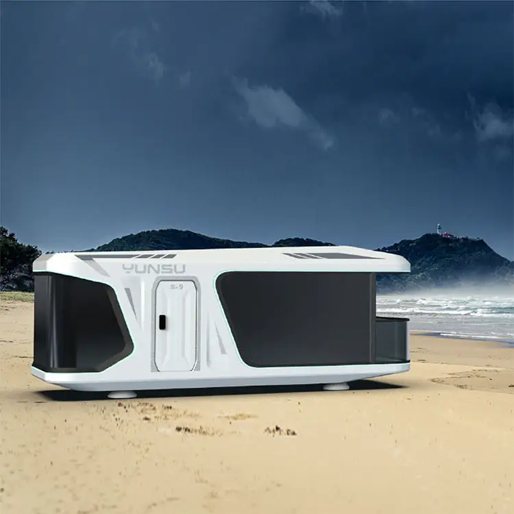 YUNSU S9 Space Capsule House Whole Readymade Smart Camping Mobile Homes House With Voice Control Curtain