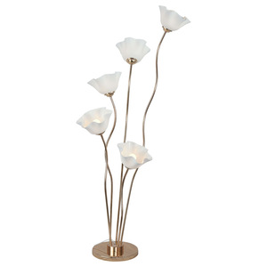 Lámpara de pie LANJO con forma de flor de amapola luminosa blanca, luz guía para bodas, decoración de escenarios, lámpara de piso con pétalos. - Product Image 5