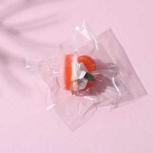 Miniature simulated <b>ice</b> cream dessert cup <b>chain</b> keychain backpack schoolbag ornaments street vendor small commodities gifts - Product Image 4