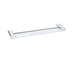 Chrome <b>Bathroom</b> Double Towel Bar 24 Inch Zinc Alloy Base Stainless Steel Wall Mounted <b>Bathroom</b> <b>Accessories</b> - Product Image 2