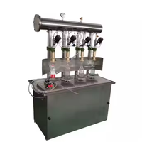 Mélangeur semi-automatique à 4 têtes de boissons gazeuses non alcoolisées vin mousseux eau gazeuse eau gazeuse acide machine de remplissage de mélange CO2