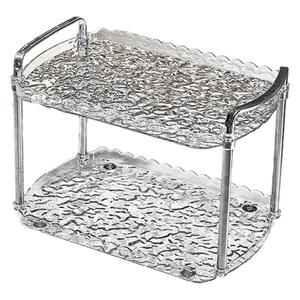 <b>Kitchen</b> Spice <b>Rack</b> 2 Tier Acrylic Condiment Storage Organizer For Countertop Use - Product Image 5