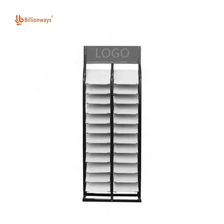 Steen Waterval Metalen Lade Display Stands Stand Sample Voor Tegels