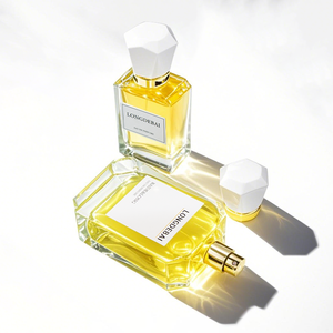 Oferta Especial: Botella de Perfume Cuadrada de Vidrio Verde de 30 ml, 50 ml, 100 ml, Botella Vacía para Cosméticos, Botella de Perfume Hexagonal con Caja de Empaque - Product Image 5