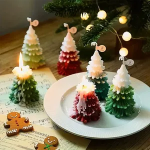 1Pc 3D Christmas Tree Shape Resin <b>Casting</b> Silicone Mold for DIY Xmas Decoration Aromatherapy Candles Wax Plaster Polymer Clay - Product Image 3