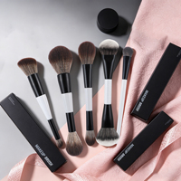 Kuas Makeup Sintetis Dua Sisi untuk Bedak, Blush On, Eyeshadow, dan Concealer - Kuas Makeup Tunggal