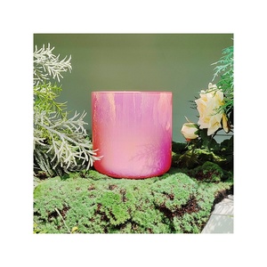 Cuenco de Cristal Transparente Color Rosa de Q're Dream, Cuenco de Cristal de Cuarzo Transparente para Sanación Espiritual, Meditación y Yoga - Product Image 4